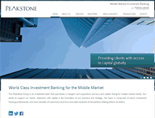 Tablet Screenshot of peakstonegroup.com